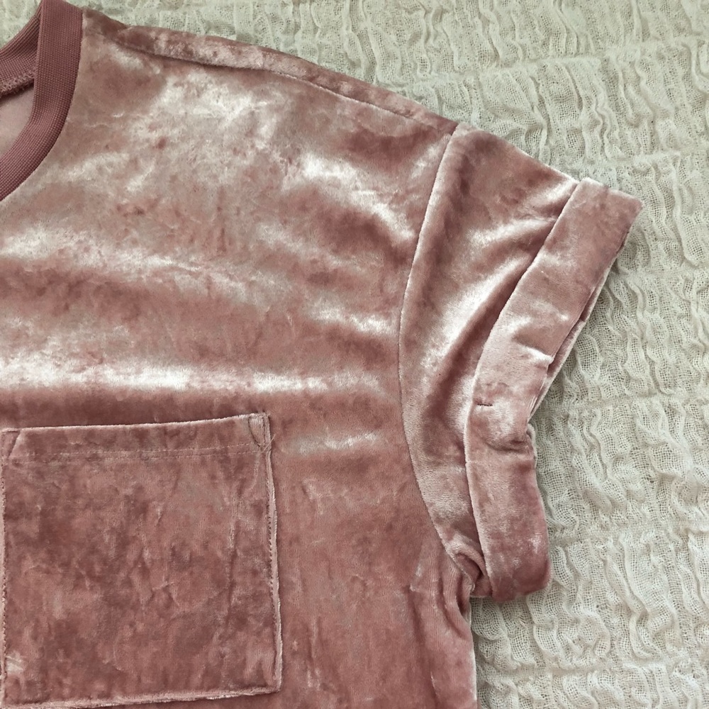 Pink velvet shirt/tunic!